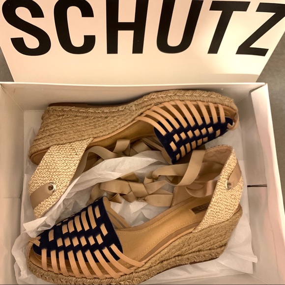 ⭐️HOST PICK⭐️SCHUTZ Isadora Ankle Wrap Espadrille Wedges - NEW - Size 8 - Picture 8 of 8
